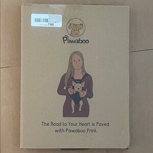 Pawaboo adjustable Black pet backpack designed for dogs cats pet Size M